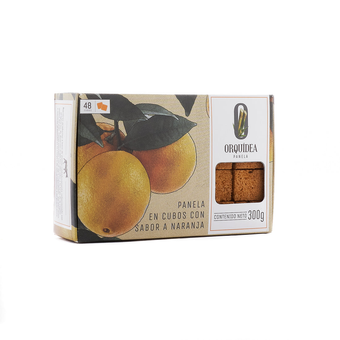 Panela en cubos sabor naranja