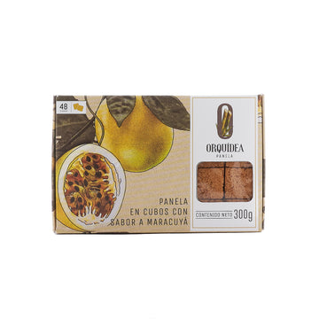 Panela en cubos sabor maracuyá