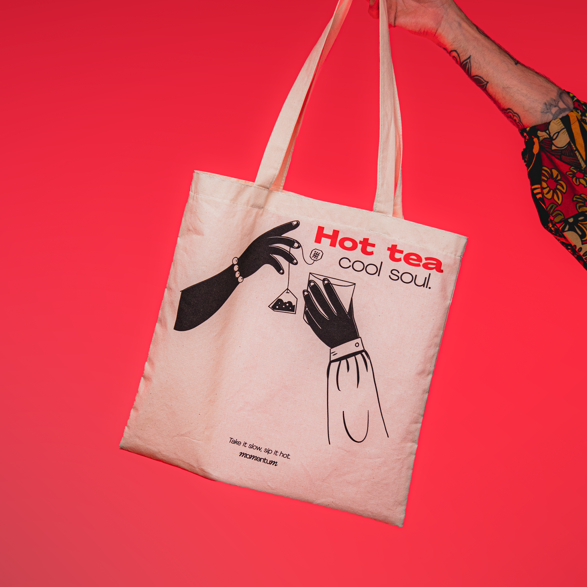 Momentum tote bag - Hot Tea Cool Soul