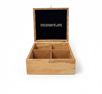 Momentum Caja de madera exhibidora - Blanca
