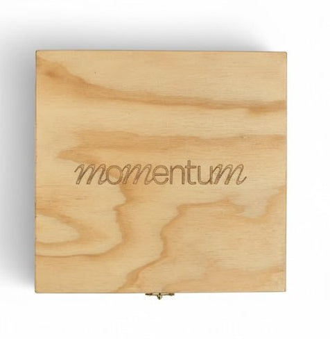 Momentum Caja de madera exhibidora - Blanca